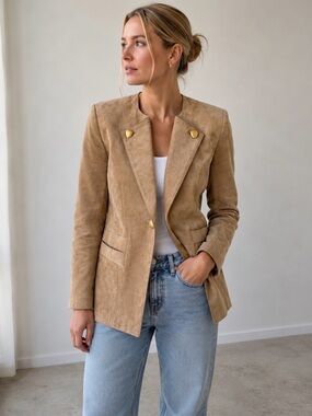 Vintage Danier  Camel Suede Jacket